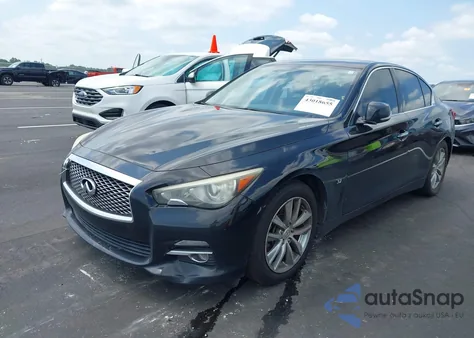 2014 Infiniti Q50 Premium from USA, damaged, VIN JN1BV7AP6EM670380